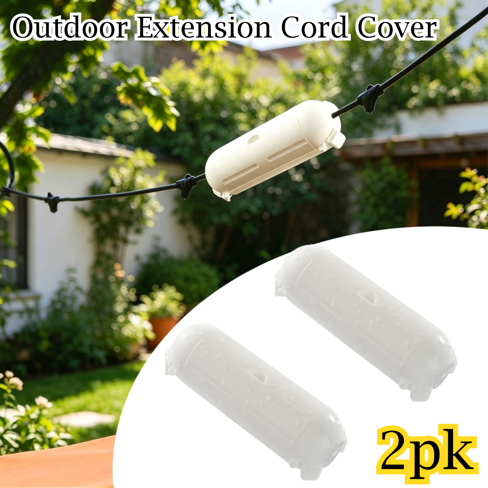 Outdoor Power Point - 2 Pack Waterproof Outdoor Connection Box
