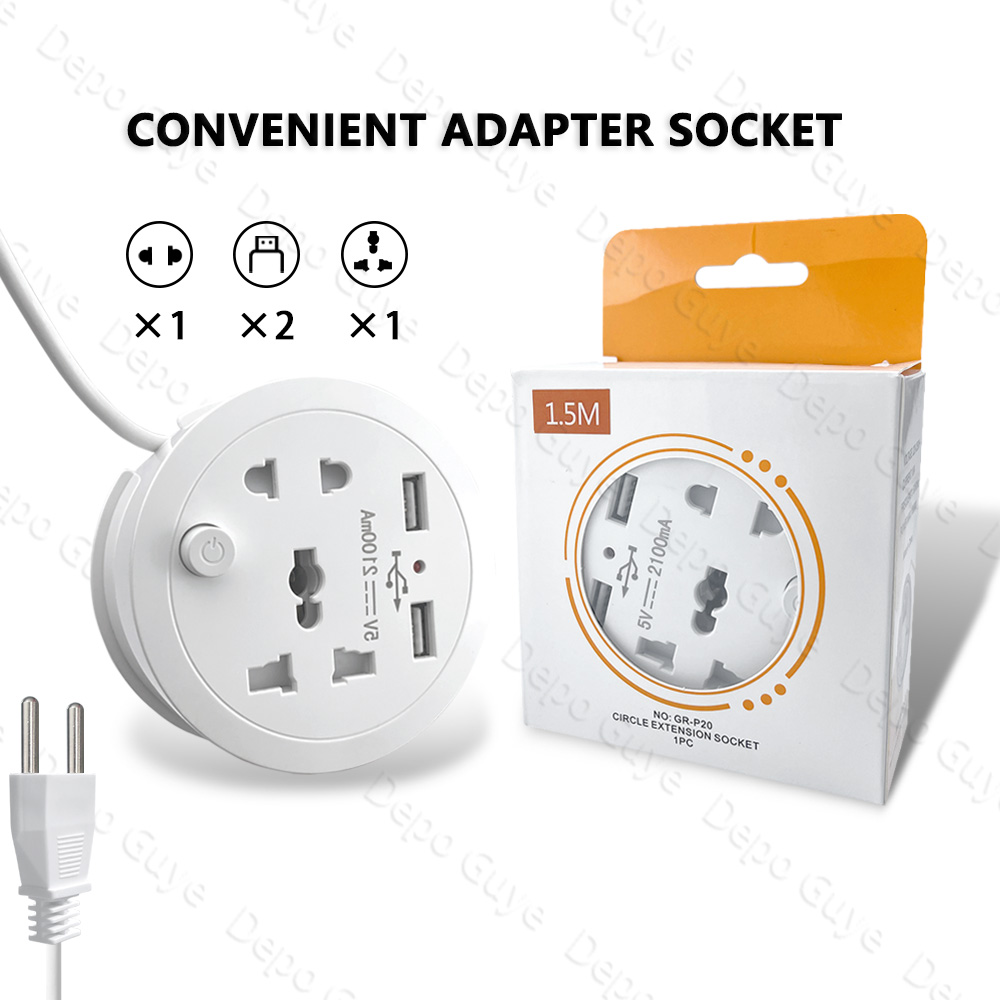 Outdoor Usb Power Adapter - Travel Adapter Socket,EU Standard Plug,White Universal