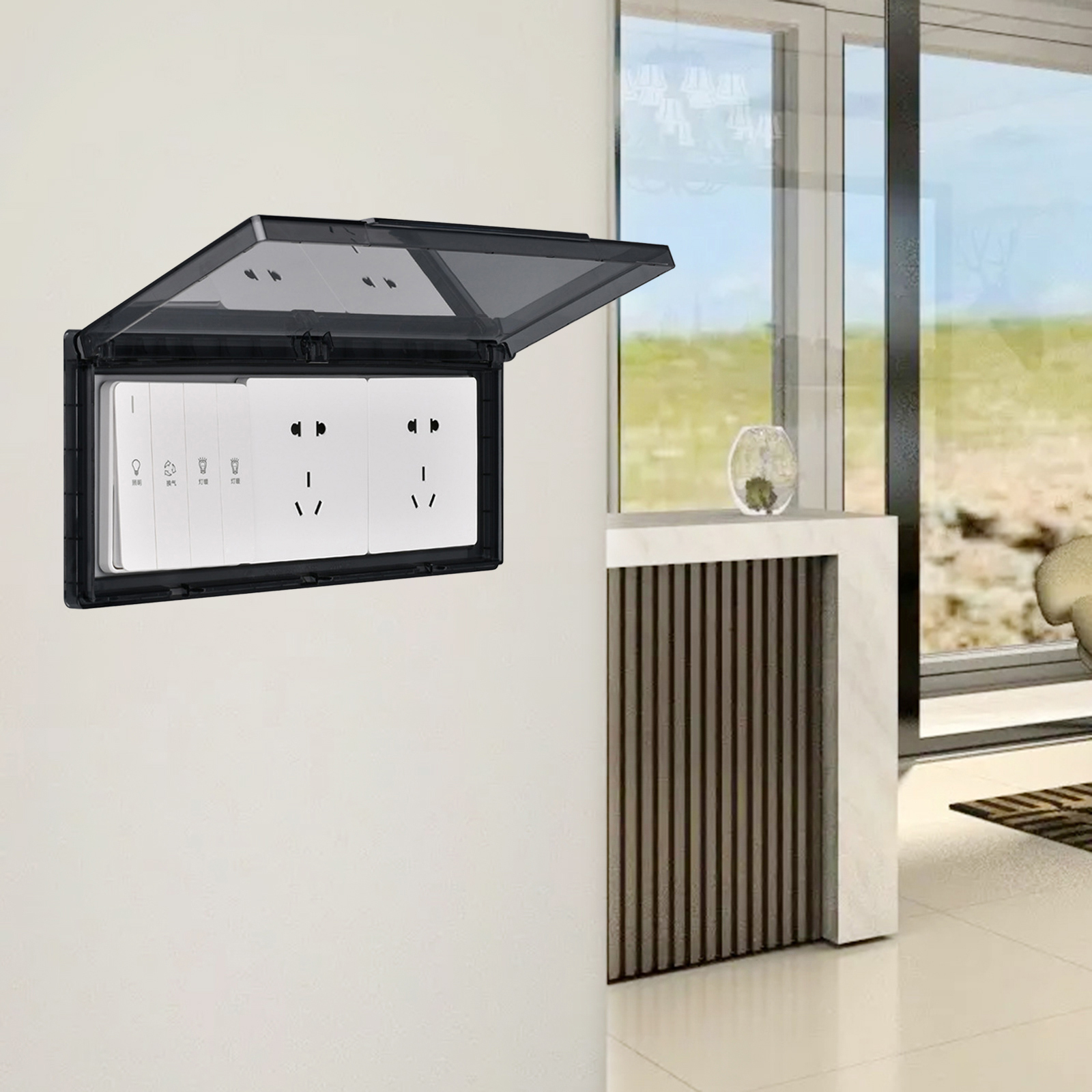 3 Gang Waterproof Outlet Cover - Outdoor Power Socket Cover บทวิจารณ์และราคา