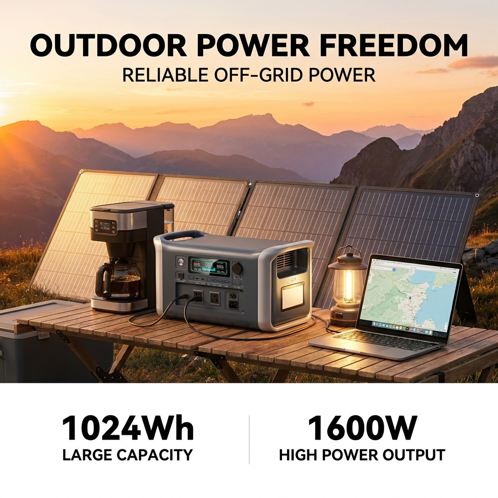 1024Wh Power Bank, LiFePO4 Sol - Ups Power Supply Outdoor บทวิจารณ์และราคา