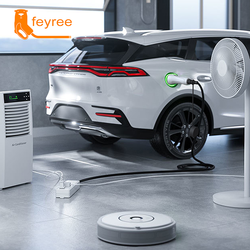 feyree V2L Cable Electric Car  - Outdoor Power Plug In บทวิจารณ์และราคา
