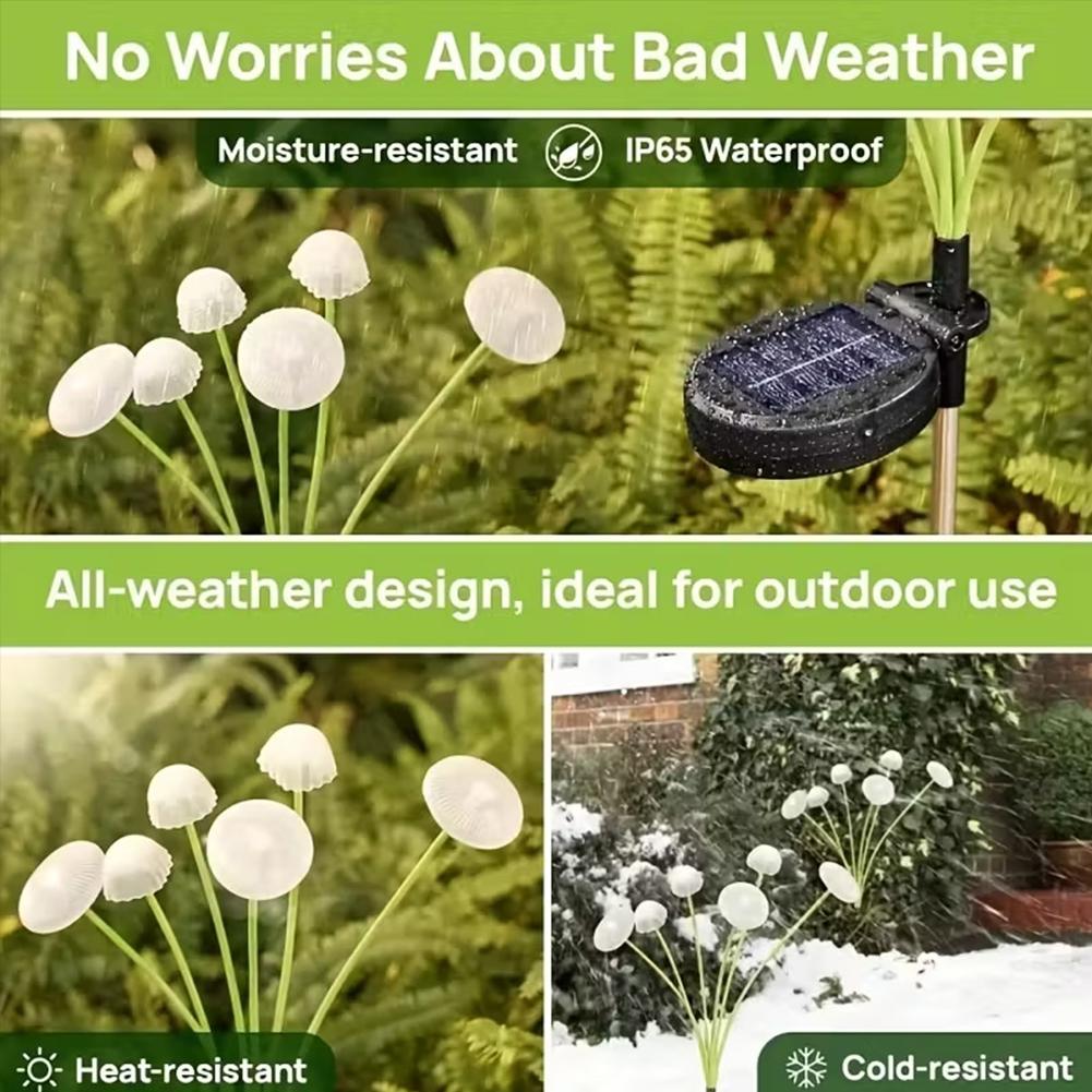 Solar Powered Mushroom Shaped  - Outdoor Power Plug In บทวิจารณ์และราคา