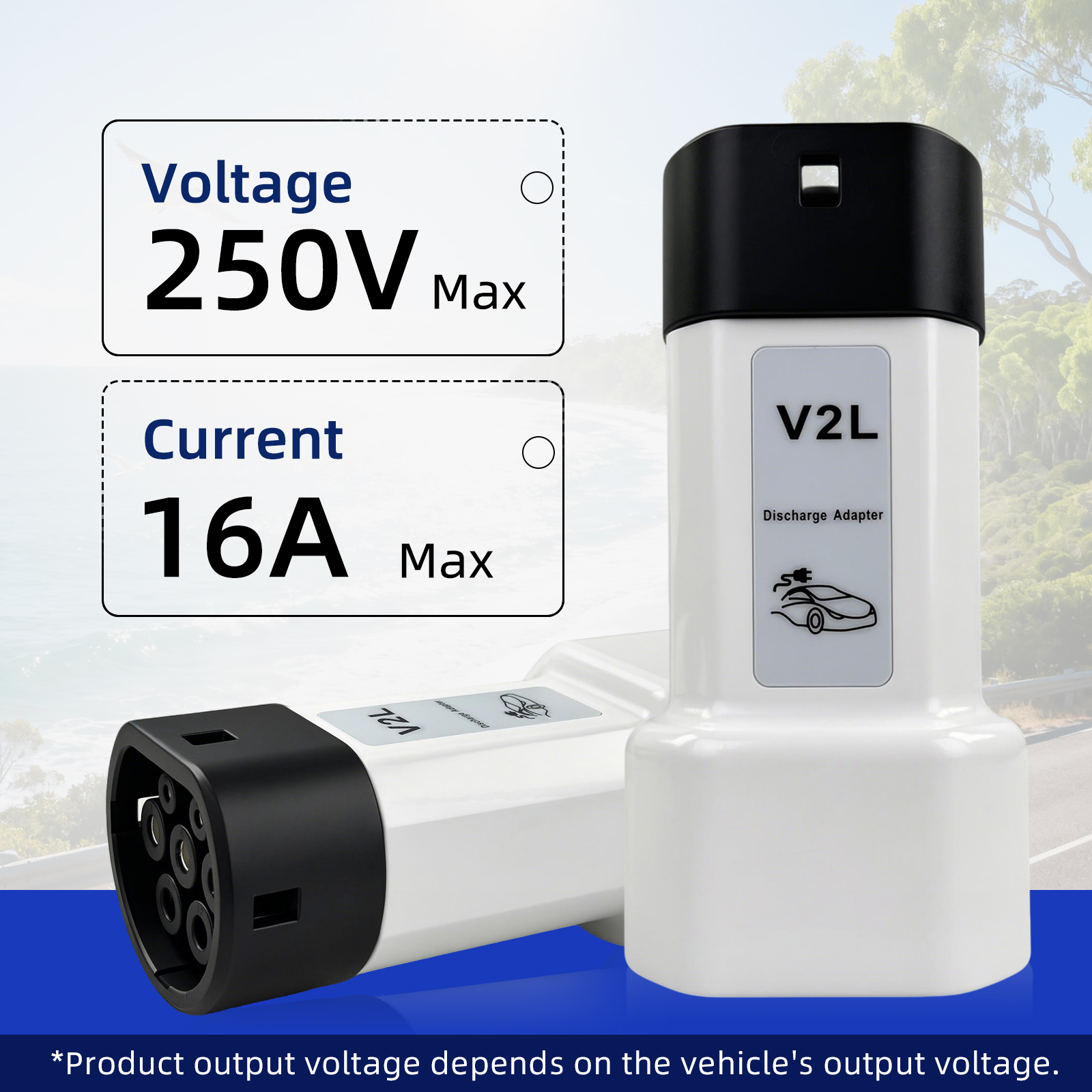 EVqiaoyi 16A Type2 V2L Dischar - Outdoor Power Plug In บทวิจารณ์และราคา
