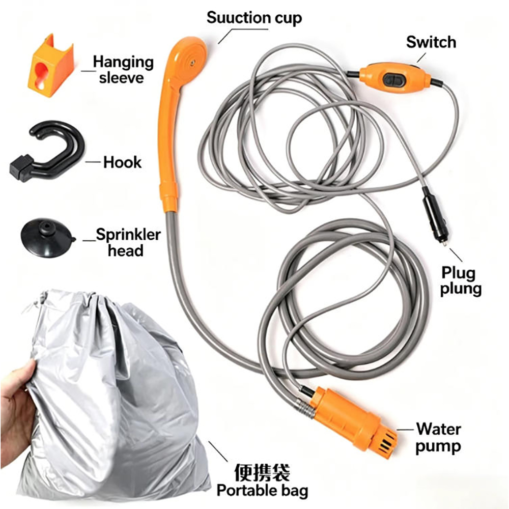 Portable 12V 24V Car Shower Ou - Outdoor Power Washer บทวิจารณ์และราคา