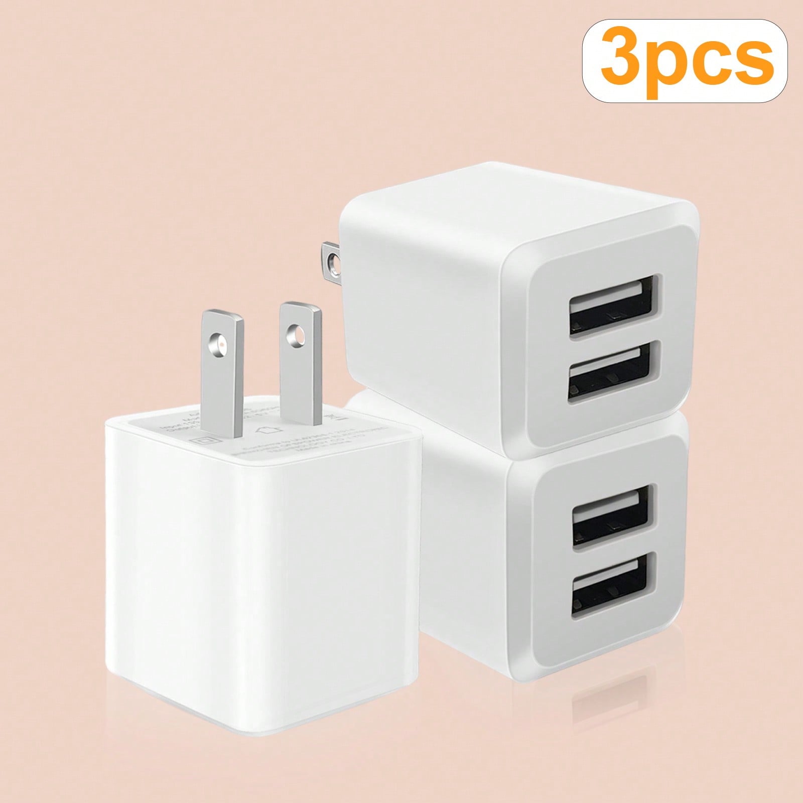 White US Plug Dual Port Fast C - Outdoor Usb Power Adapter บทวิจารณ์และราคา