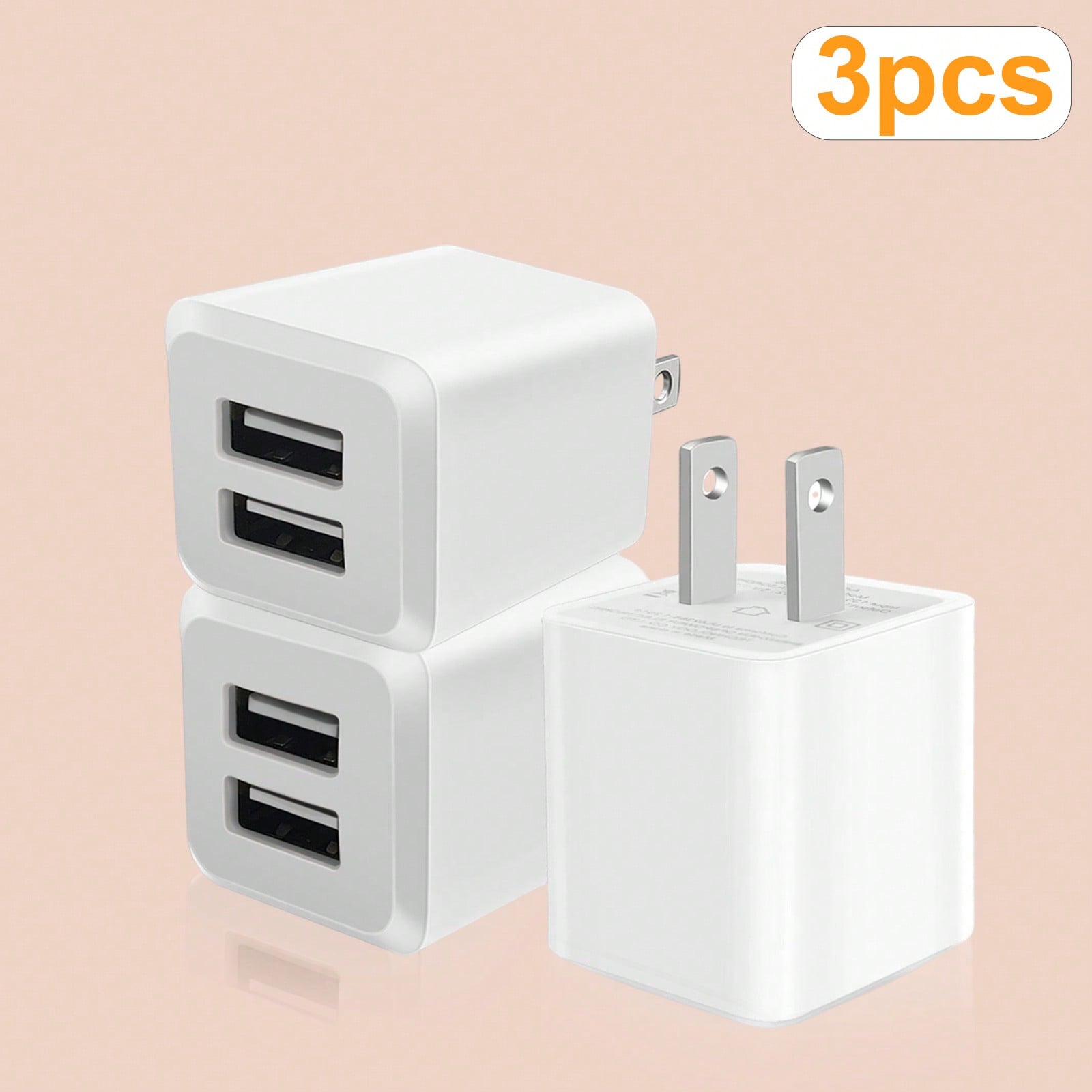 White US Plug Dual Port Fast C - Outdoor Usb Power Adapter บทวิจารณ์และราคา