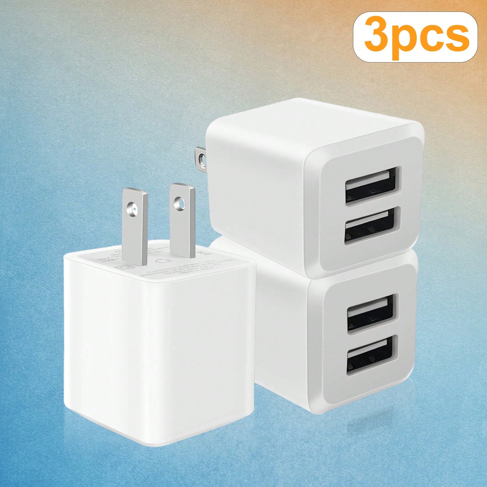 White US Plug Dual Port Fast C - Outdoor Usb Power Adapter บทวิจารณ์และราคา