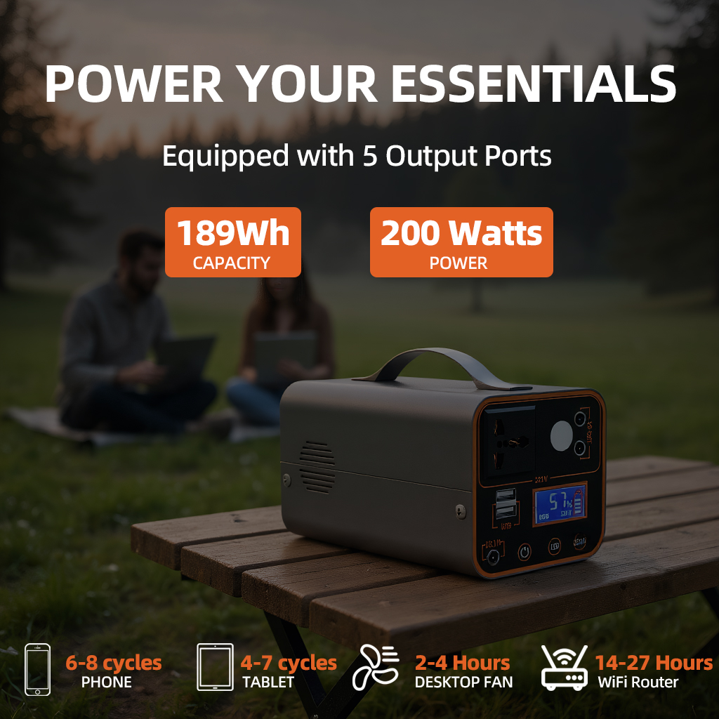 200W Portable Power Station 22 - Outdoor Power Point บทวิจารณ์และราคา