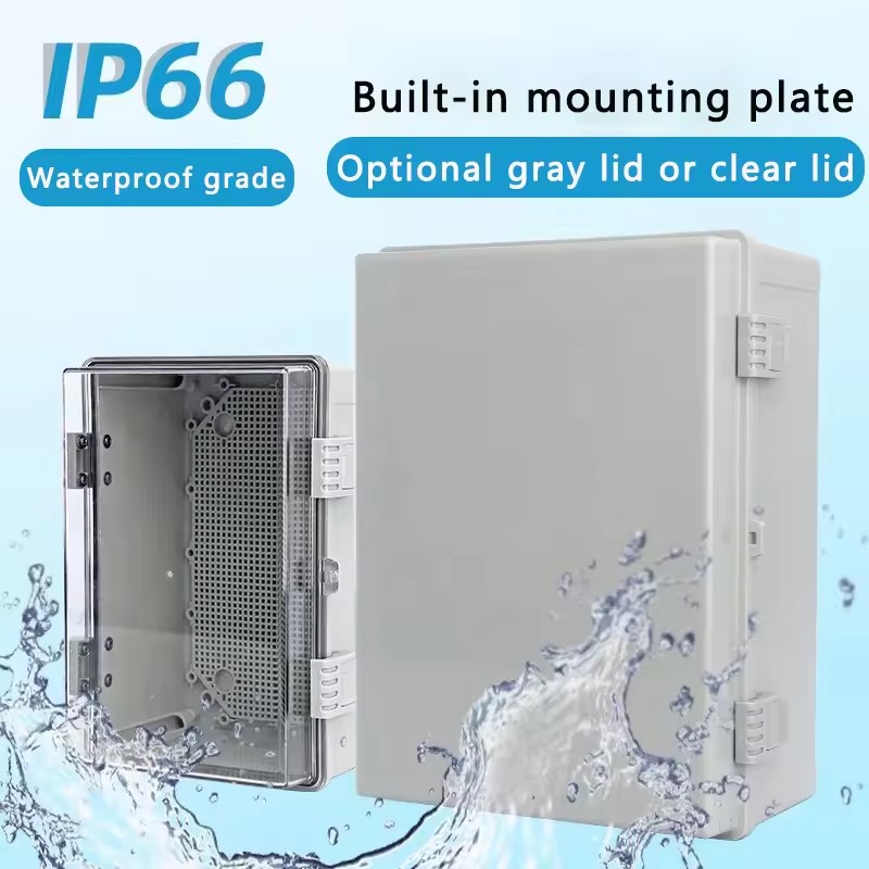 IP66 Waterproof Gray/Transpare - Outdoor Power Box Cover บทวิจารณ์และราคา