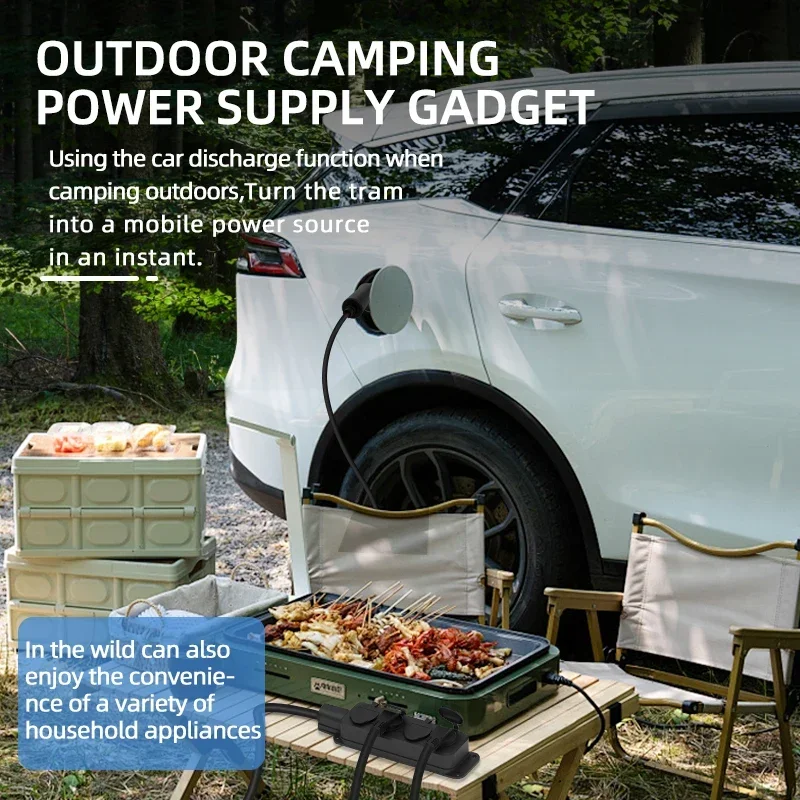 Portable 16A 4KW Electric Car  - Outdoor Power Plug In บทวิจารณ์และราคา