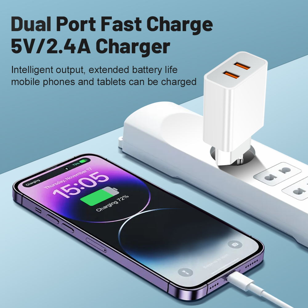 Dual USB Port QC3.0 USB Fast C - Outdoor Usb Power Adapter บทวิจารณ์และราคา