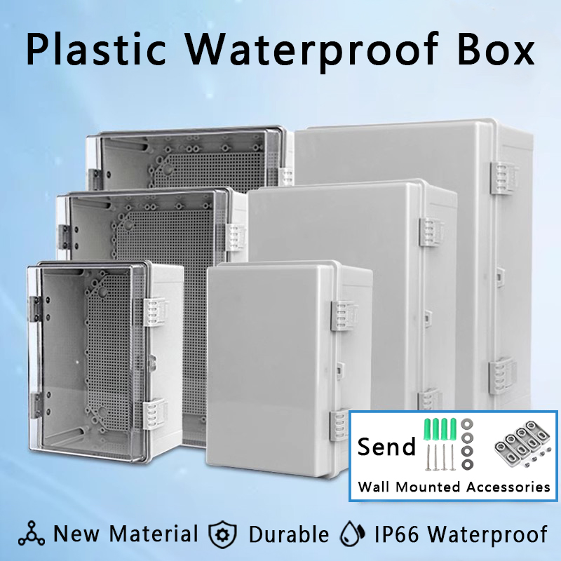 IP66 Waterproof Gray/Transpare - Outdoor Power Box Cover บทวิจารณ์และราคา