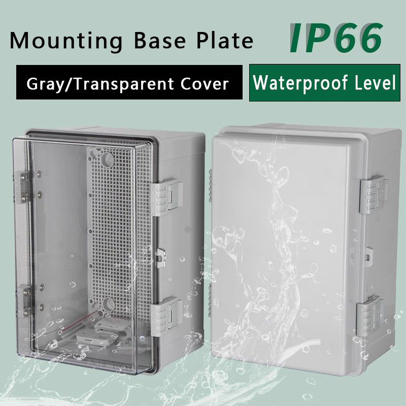 IP66 Waterproof Gray/Transpare - Outdoor Power Box Cover บทวิจารณ์และราคา