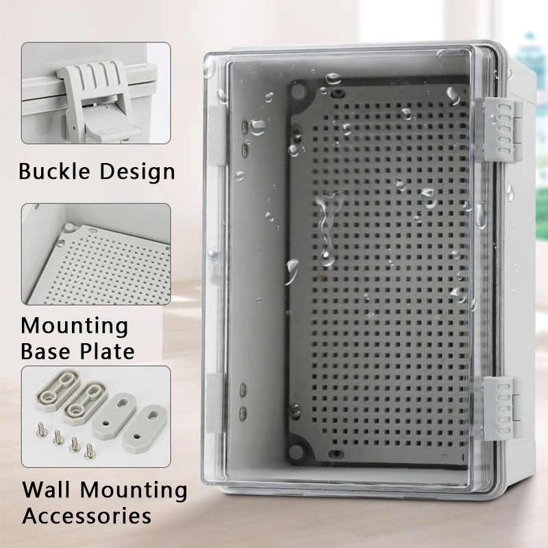 IP66 Waterproof Gray/Transpare - Outdoor Power Box Cover บทวิจารณ์และราคา