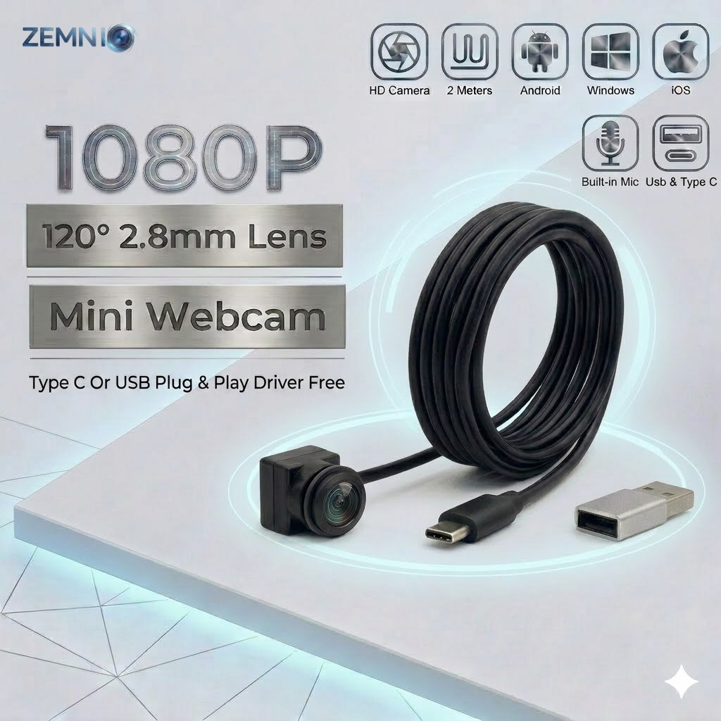 USB Type-C Mini Webcam with Mi - Outdoor Usb Power Adapter บทวิจารณ์และราคา