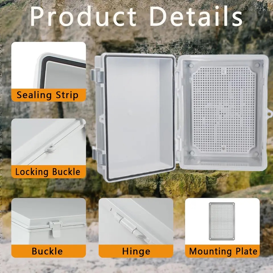IP66 Waterproof Gray/Transpare - Outdoor Power Box Cover บทวิจารณ์และราคา