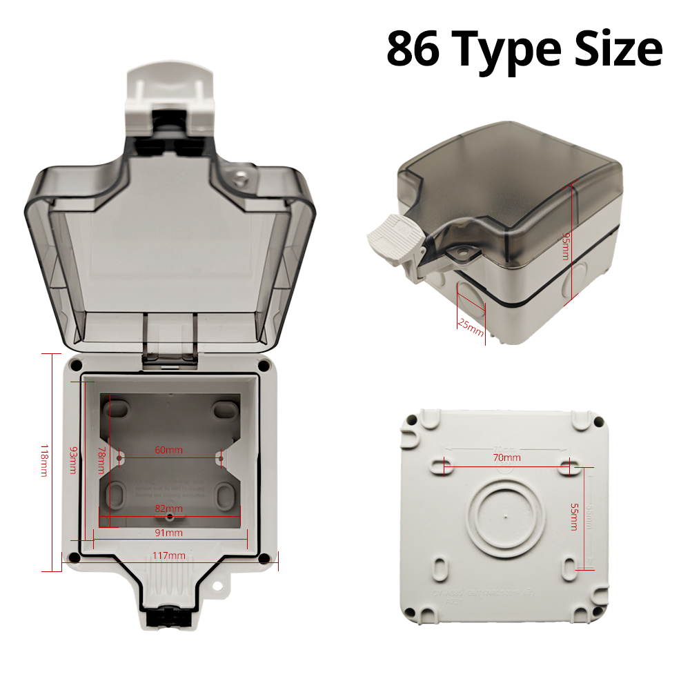 Wallpad IP66 Dustproof Waterpr - Outdoor Power Box Cover บทวิจารณ์และราคา