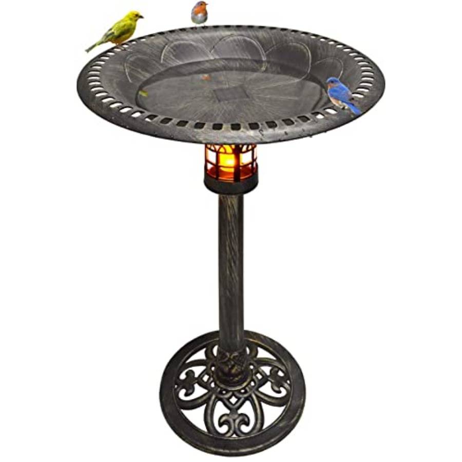 34 Inch Solar Powered LED Ligh - Outdoor Power Pedestal บทวิจารณ์และราคา