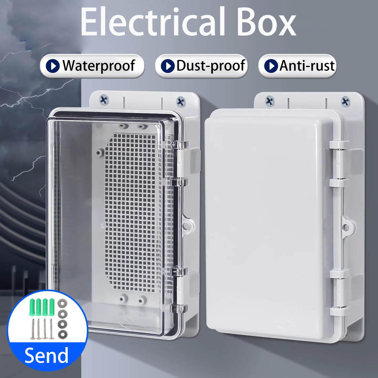 IP66 Waterproof Grey/Transpare - Outdoor Power Box Cover บทวิจารณ์และราคา