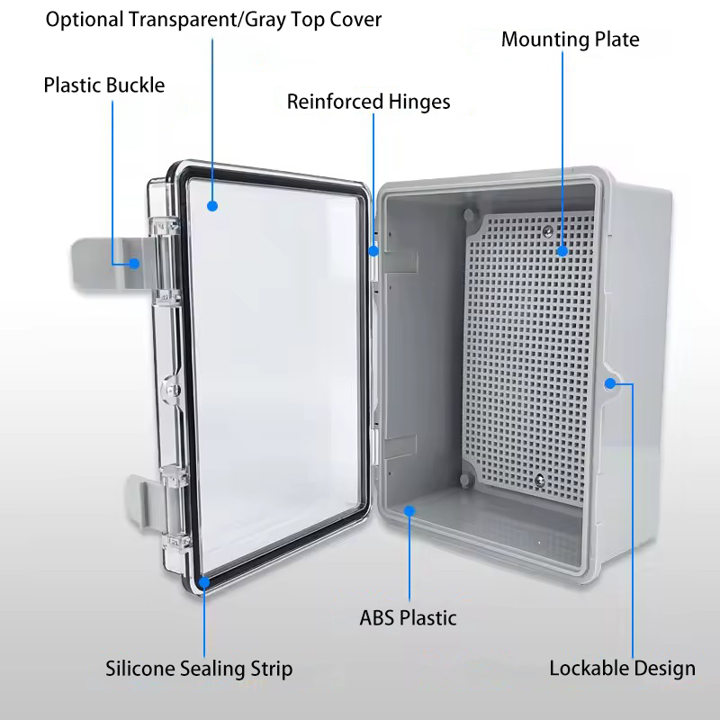 IP66 Waterproof Grey/Transpare - Outdoor Power Box Cover บทวิจารณ์และราคา