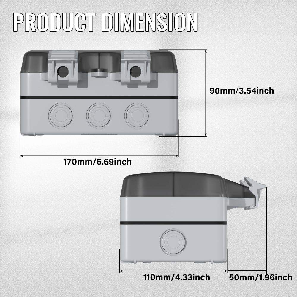 EIOMR France IP66 Weatherproof - Outdoor Usb Power Adapter บทวิจารณ์และราคา