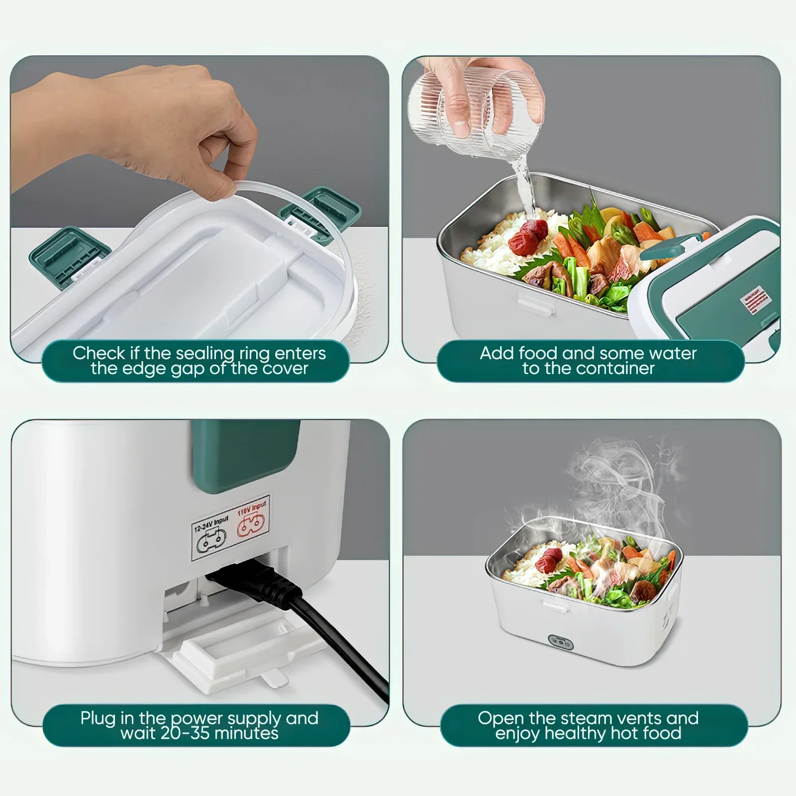 Electric Lunch Box Food Warmer - Outdoor Power Pedestal บทวิจารณ์และราคา