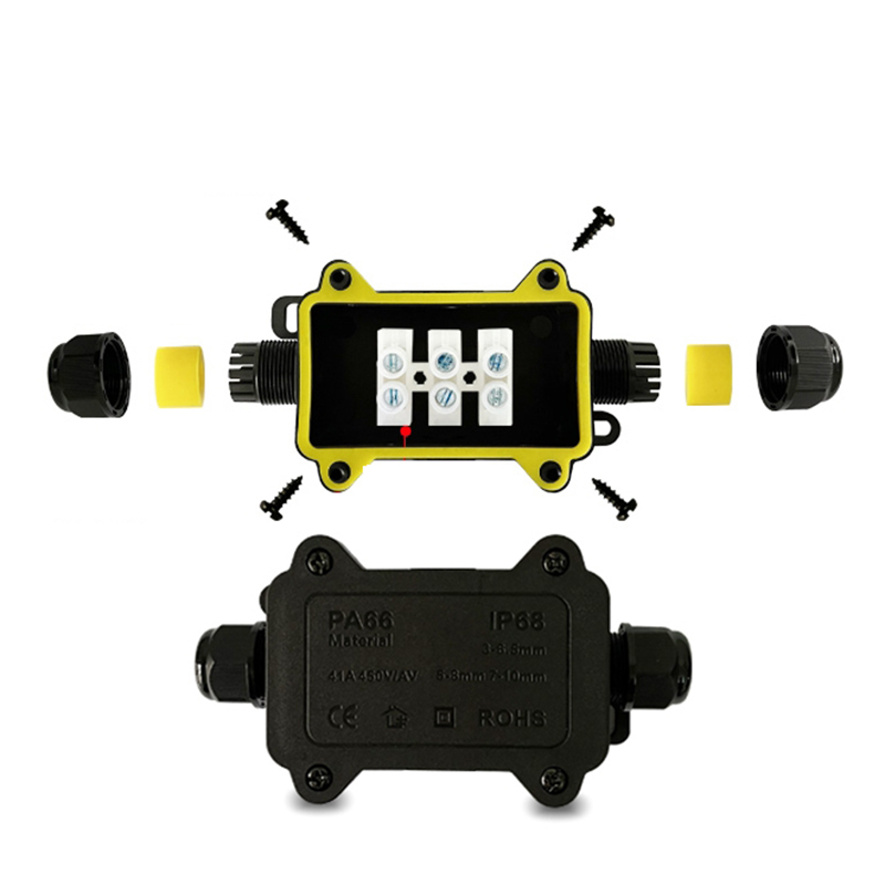 Junction Box Waterproof IP68 2 - Outdoor Power Plug In บทวิจารณ์และราคา