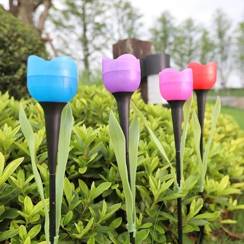 1Pcs Garden Tulip Flower Shape - Outdoor Power Point บทวิจารณ์และราคา
