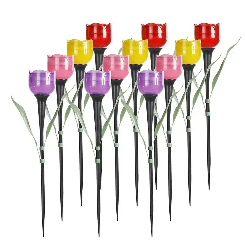 1Pcs Garden Tulip Flower Shape - Outdoor Power Point บทวิจารณ์และราคา