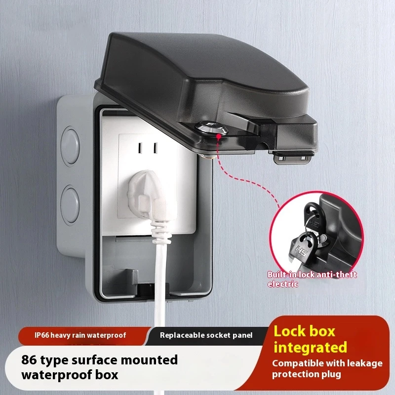 Outdoor Waterproof Socket Open - Outdoor Power Box Cover บทวิจารณ์และราคา