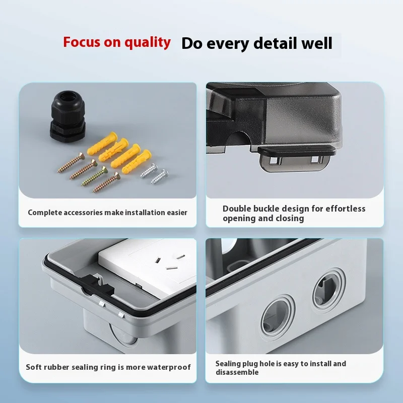 Outdoor Waterproof Socket Open - Outdoor Power Box Cover บทวิจารณ์และราคา