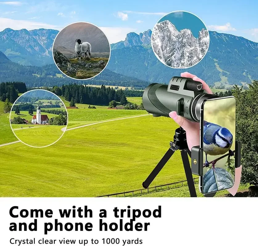 80x100 HD Monocular for Smartp - Outdoor Power Point บทวิจารณ์และราคา