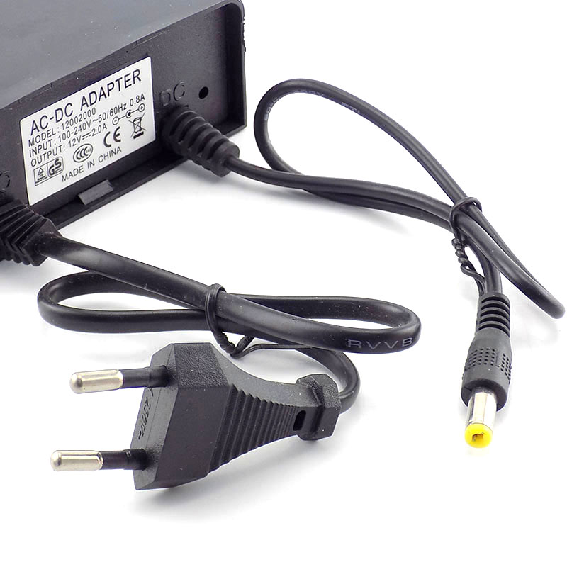 AC/DC 12V 2A 2000ma CCTV camer - Outdoor Power Plug In บทวิจารณ์และราคา