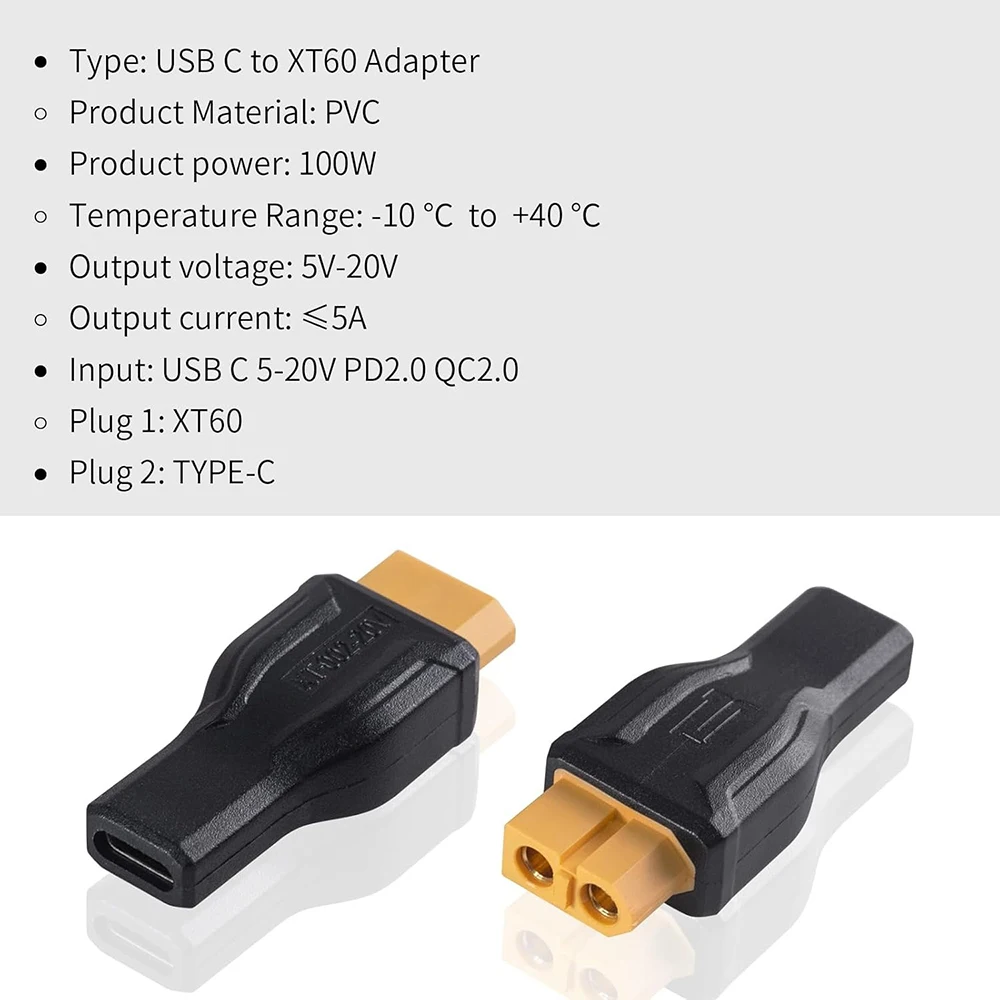 USB C to XT60 Adapter Converte - Outdoor Usb Power Adapter บทวิจารณ์และราคา