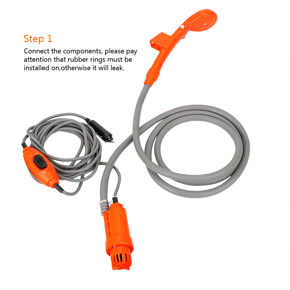 12V RV Caravan Shower With Pip - Outdoor Power Washer บทวิจารณ์และราคา